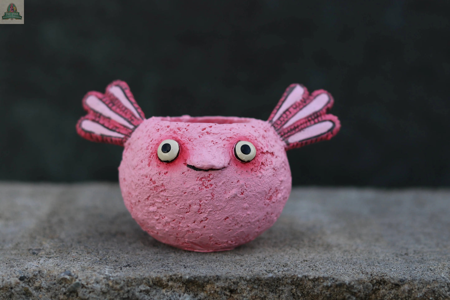 Alexander Axolotl Baby Salamander Blobhouse Planter Pink Platypus Emporium