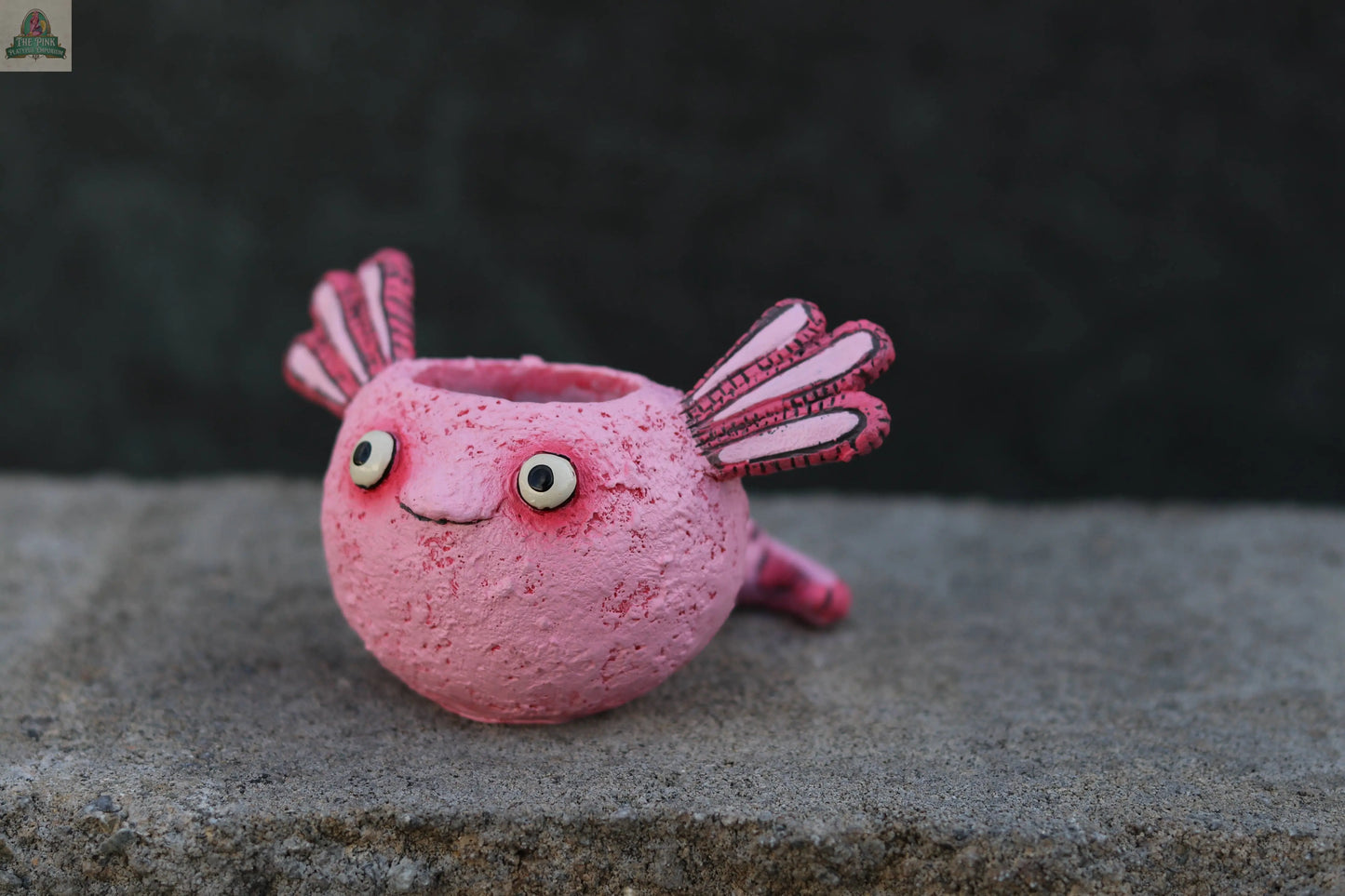 Alexander Axolotl Baby Salamander Blobhouse Planter Pink Platypus Emporium