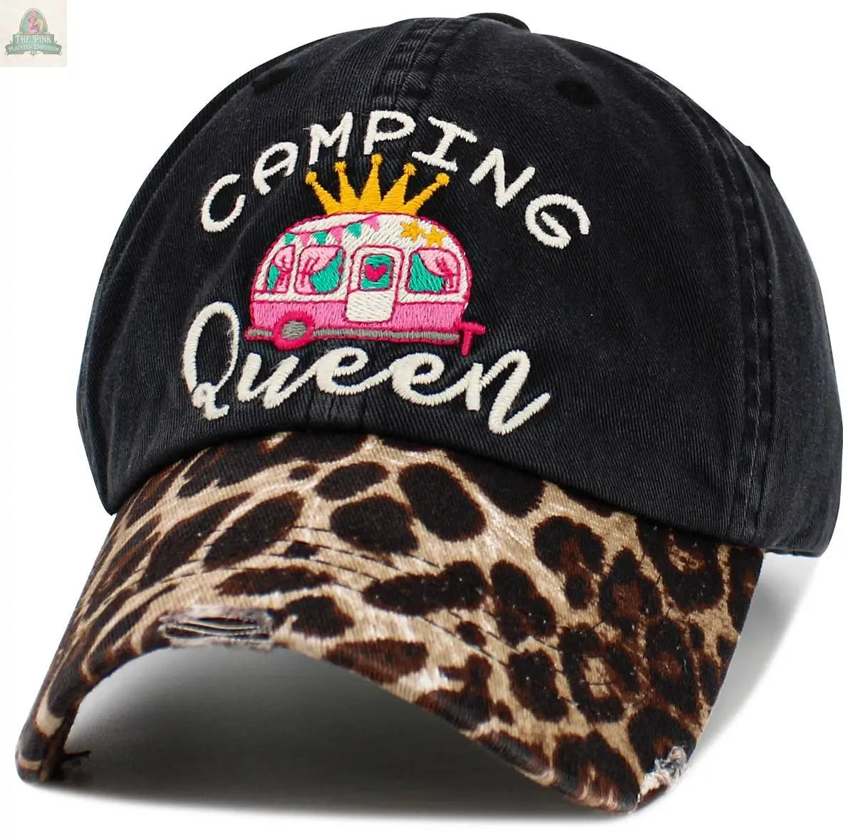 Camping Queen Vintage Ballcap: BLK KBETHOS