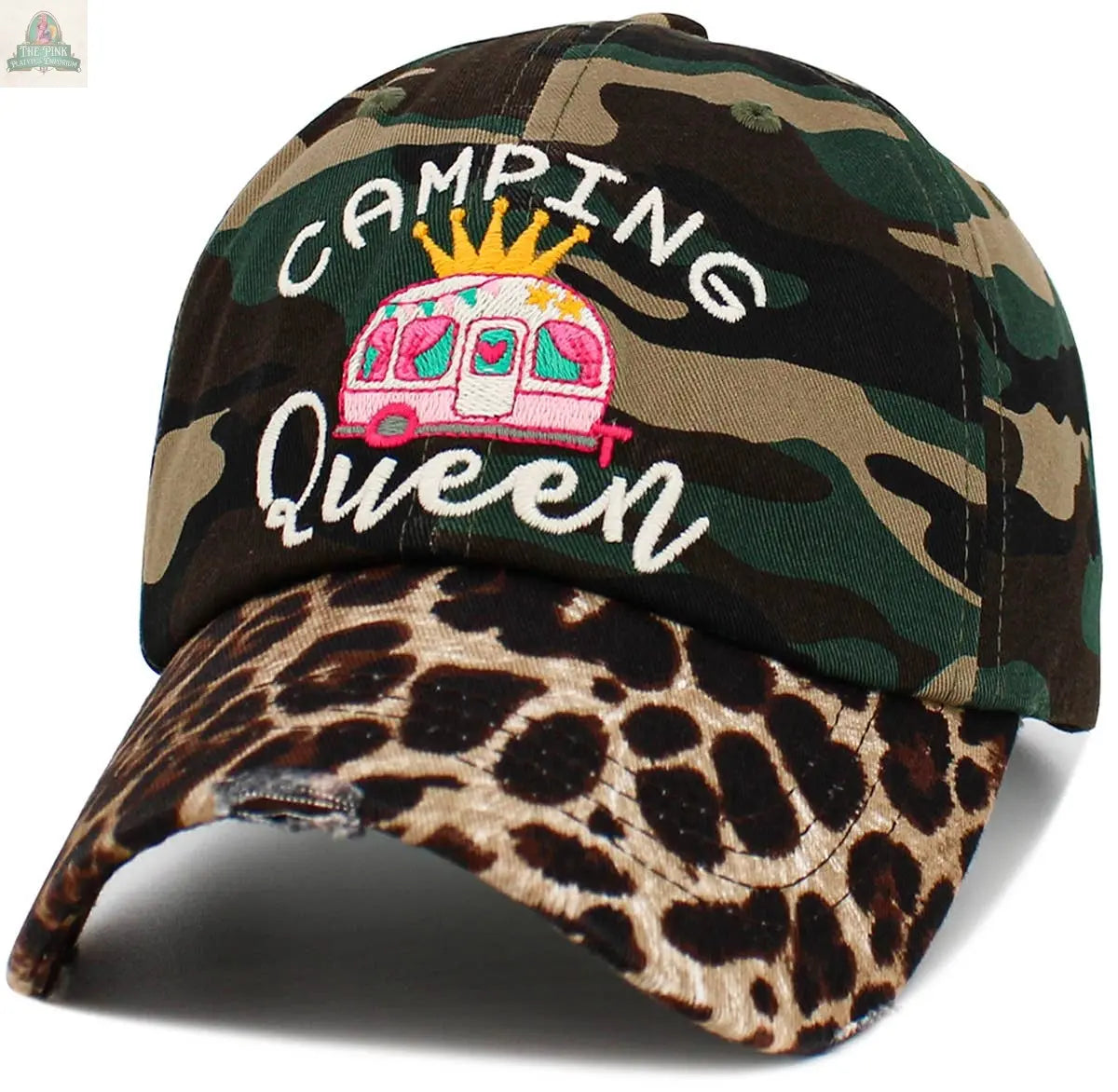 Camping Queen Vintage Ballcap: BLK KBETHOS