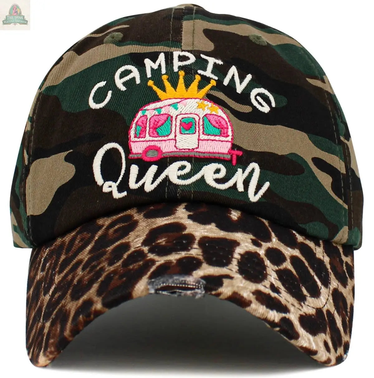 Camping Queen Vintage Ballcap: BLK KBETHOS