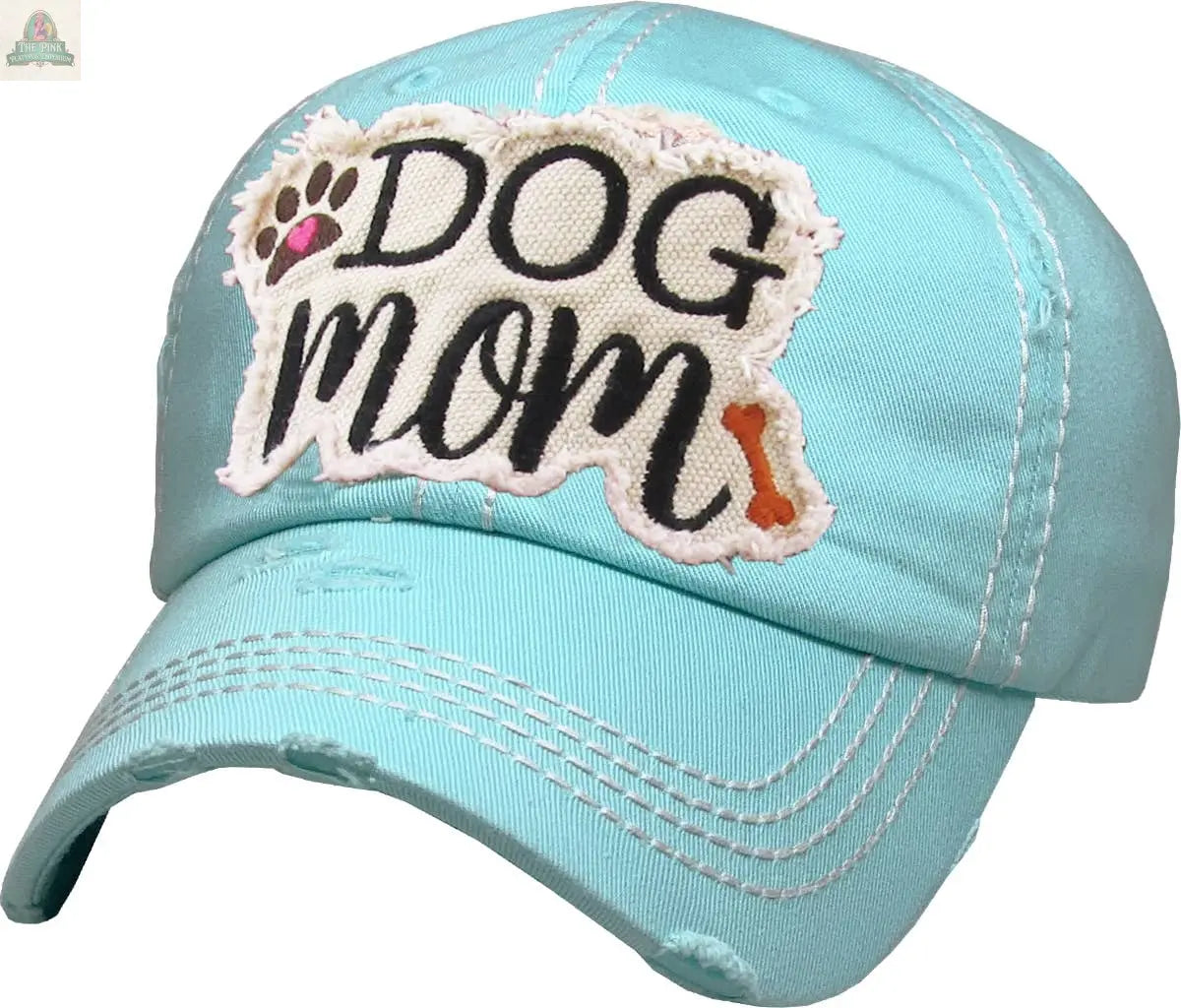 DOG MOM WASHED VINTAGE BALLCAP: CAM KBETHOS
