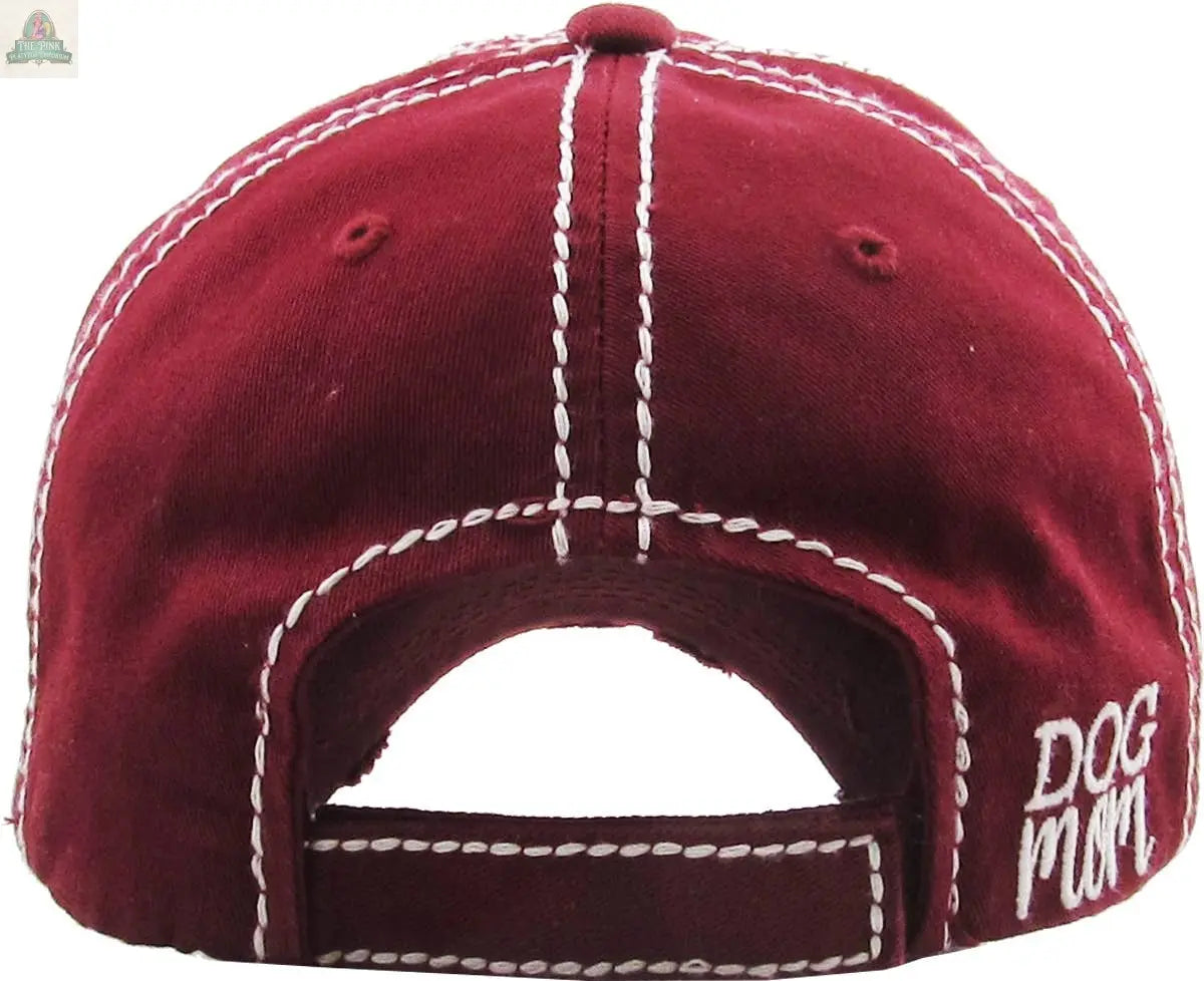 DOG MOM WASHED VINTAGE BALLCAP: DBL KBETHOS