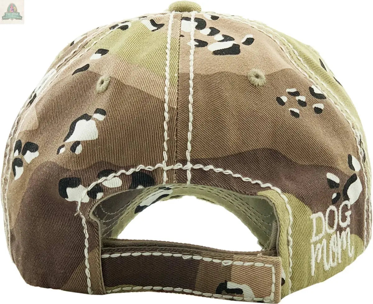 DOG MOM WASHED VINTAGE BALLCAP: DBL KBETHOS
