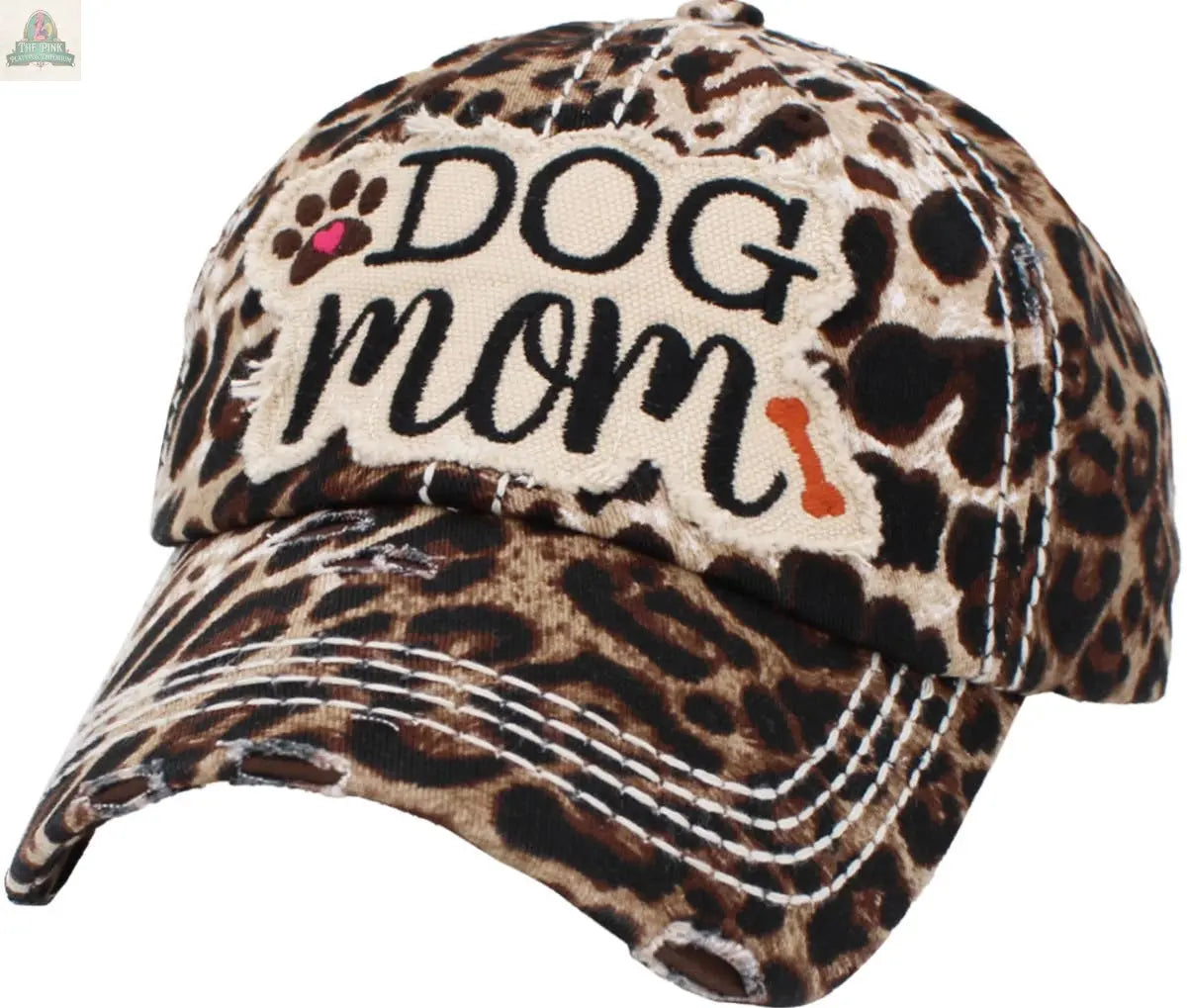 DOG MOM WASHED VINTAGE BALLCAP: MDM KBETHOS