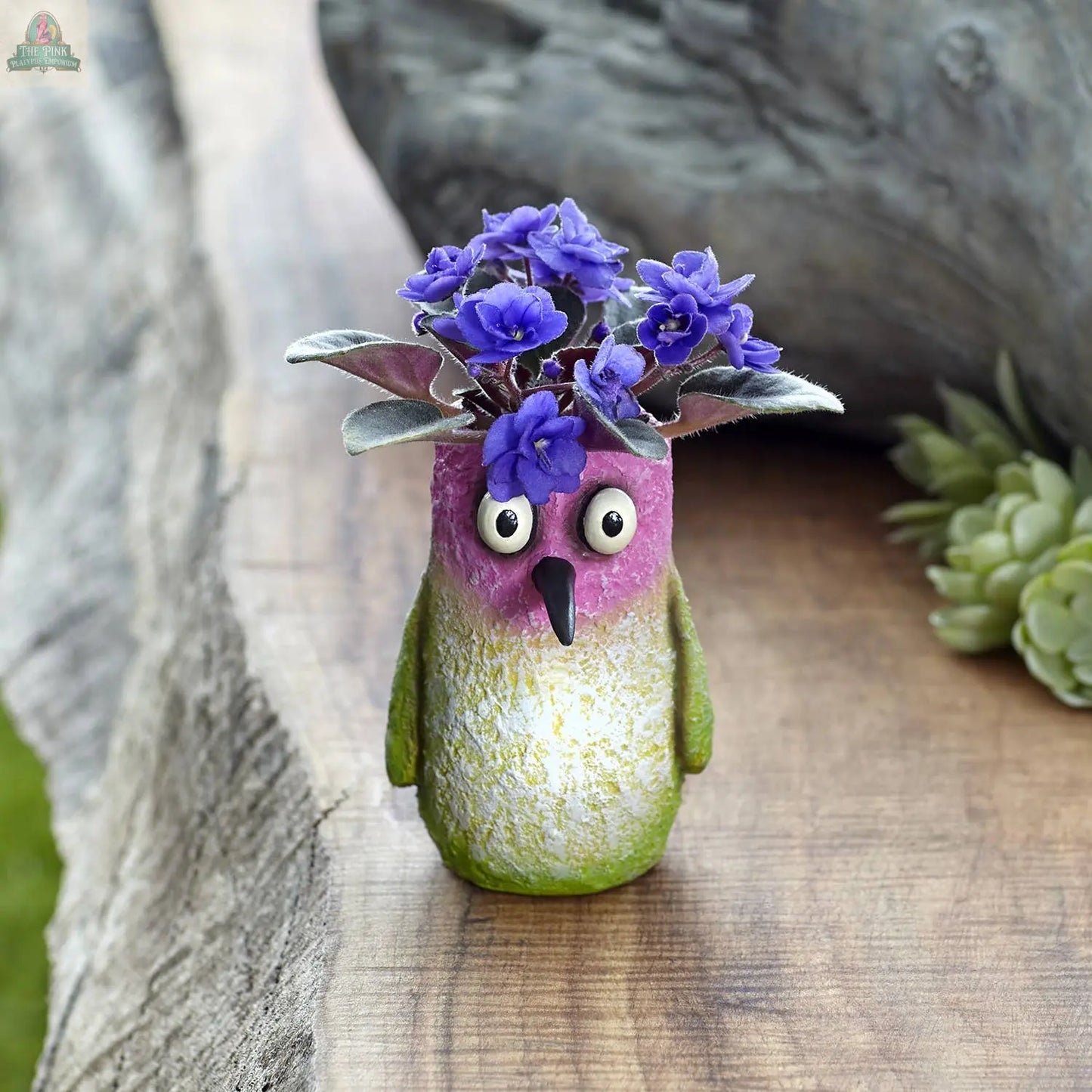 Flit Hummingbird Blobhouse Planter Pink Platypus Emporium