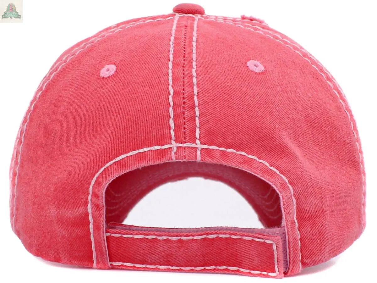 Fluffy Floral Cow Vintage Ballcap: HPK KBETHOS