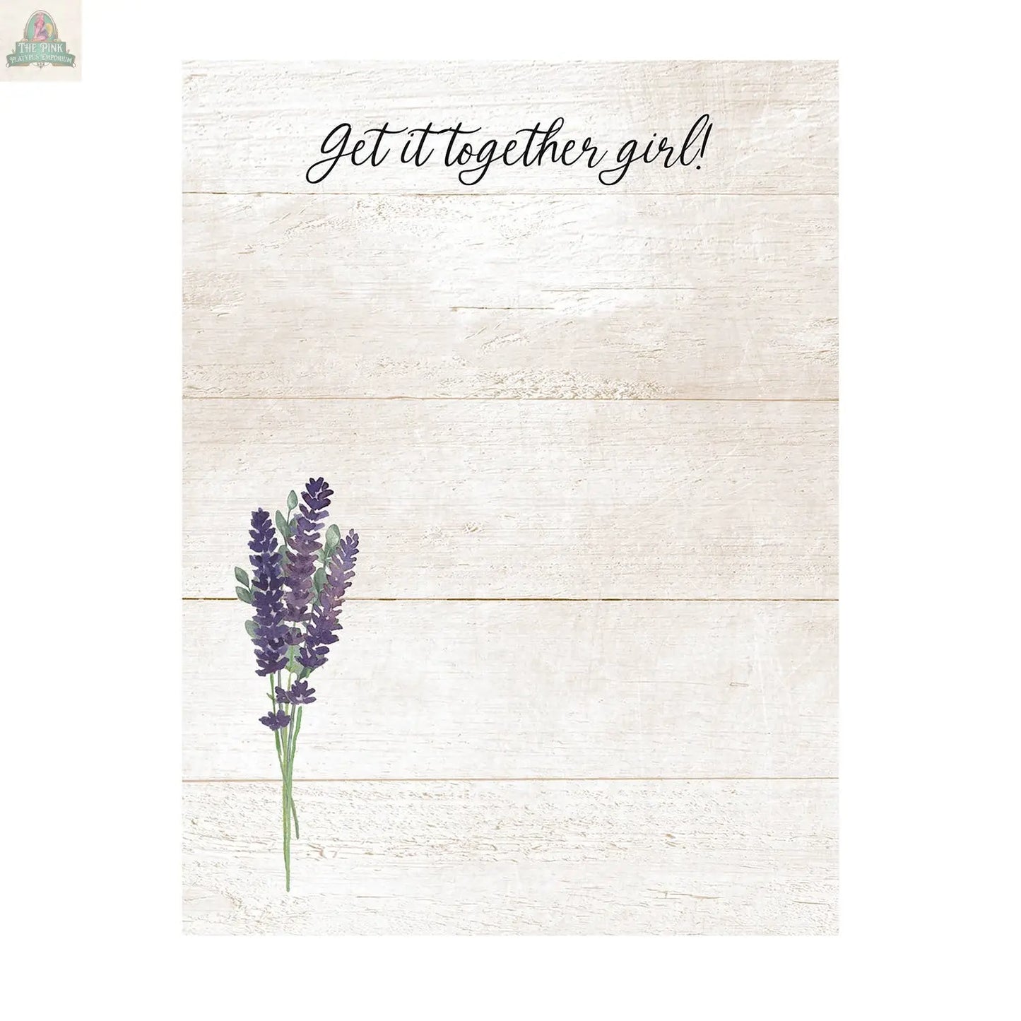 Get It Together Girl Notepad Pink Platypus Emporium
