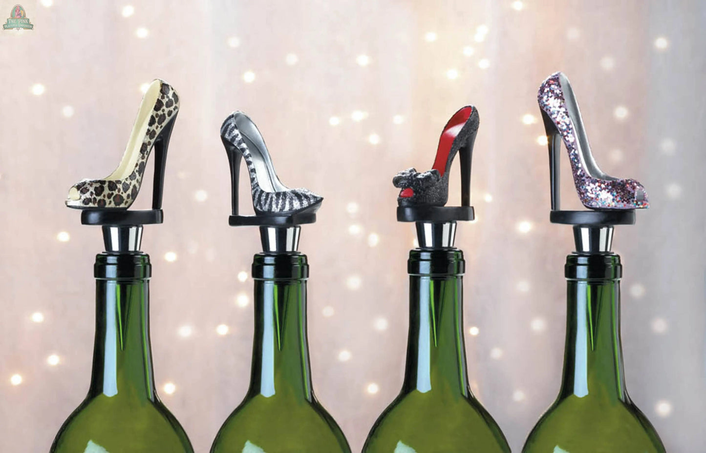 Glitter Shoe Wine Bottle Stopper Zingz Home