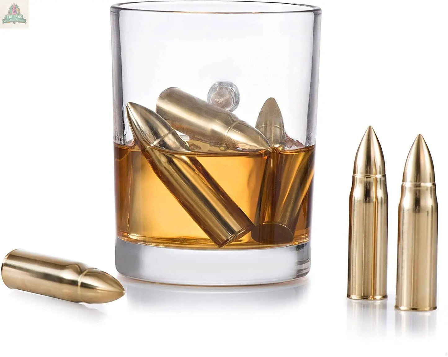 Gold Bullet Stones Gift Set Wooden Box Pink Platypus Emporium
