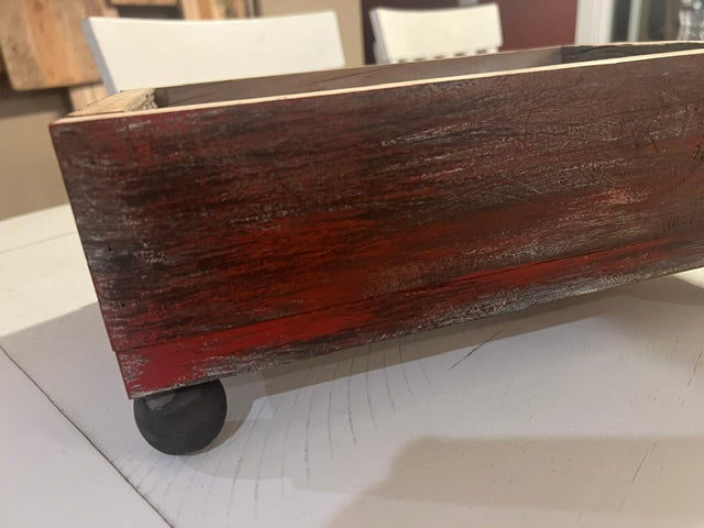 Barn Red Farmhouse Planter Box Or Riser