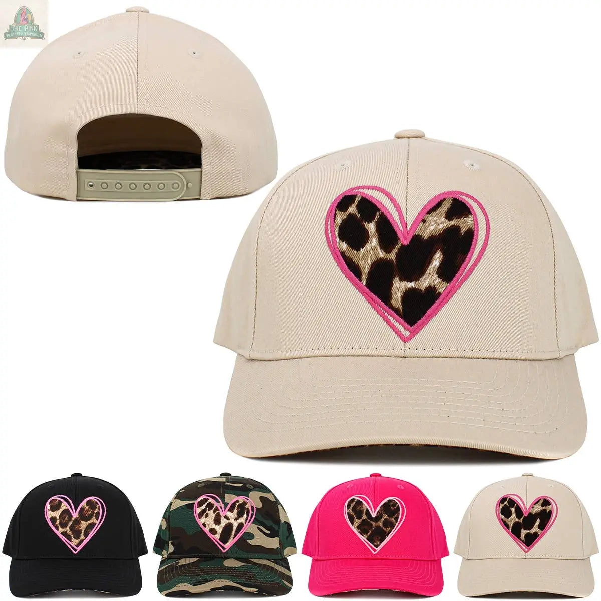 Leopard Heart Snapback: CAM KBETHOS
