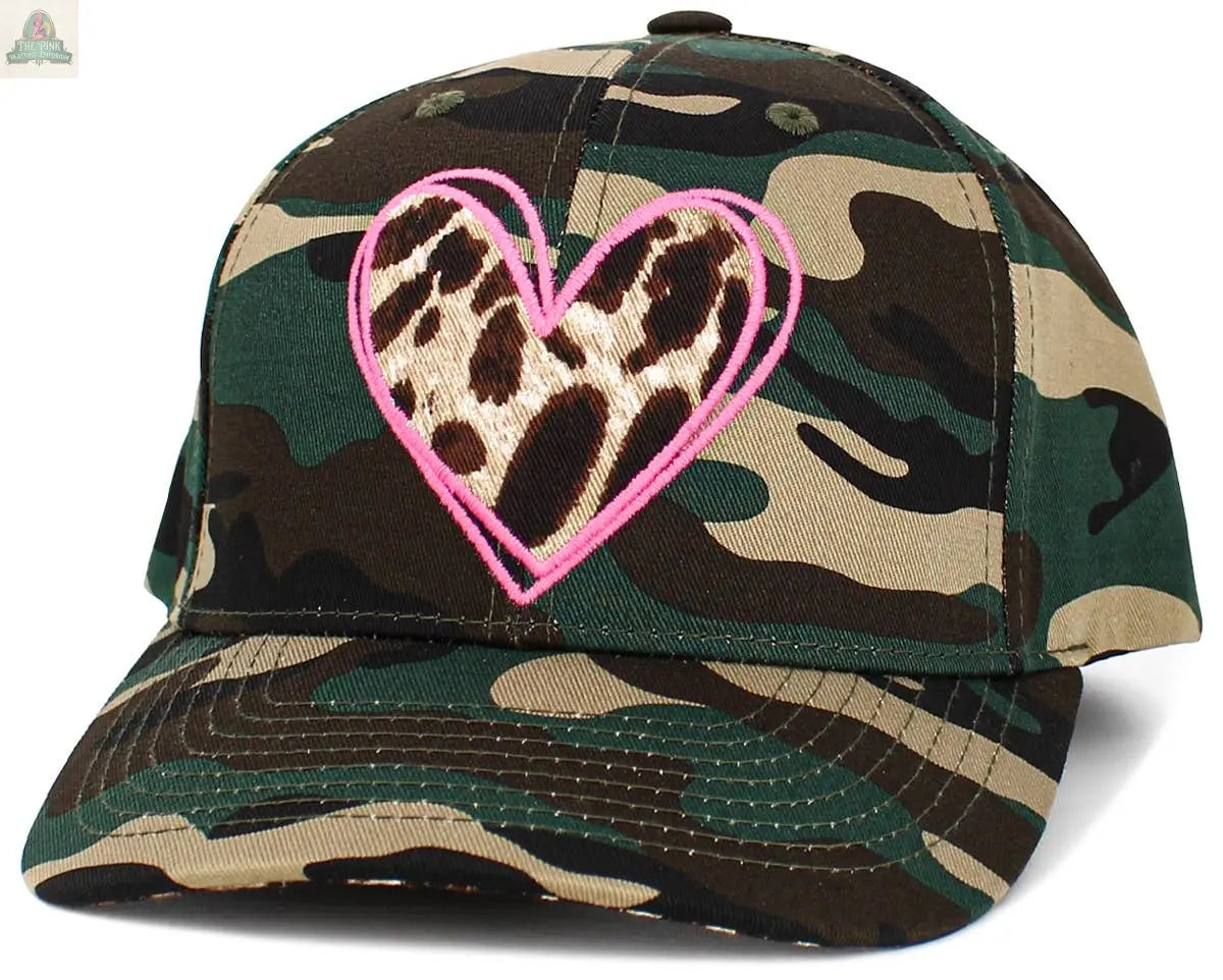 Leopard Heart Snapback: CAM KBETHOS