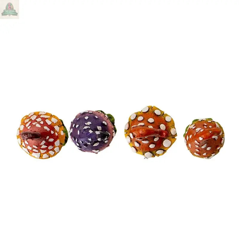 Mini Magic Toadstool Mushroom Home and Garden Decor Set of 4