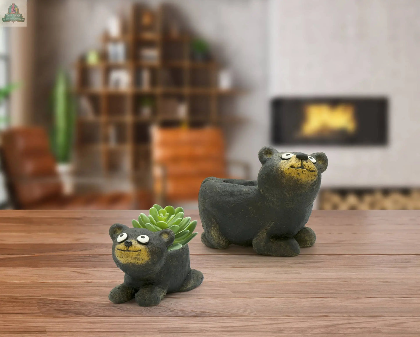 Paddy the Black Bear Cub Blobhouse PlanterĀ Pink Platypus Emporium