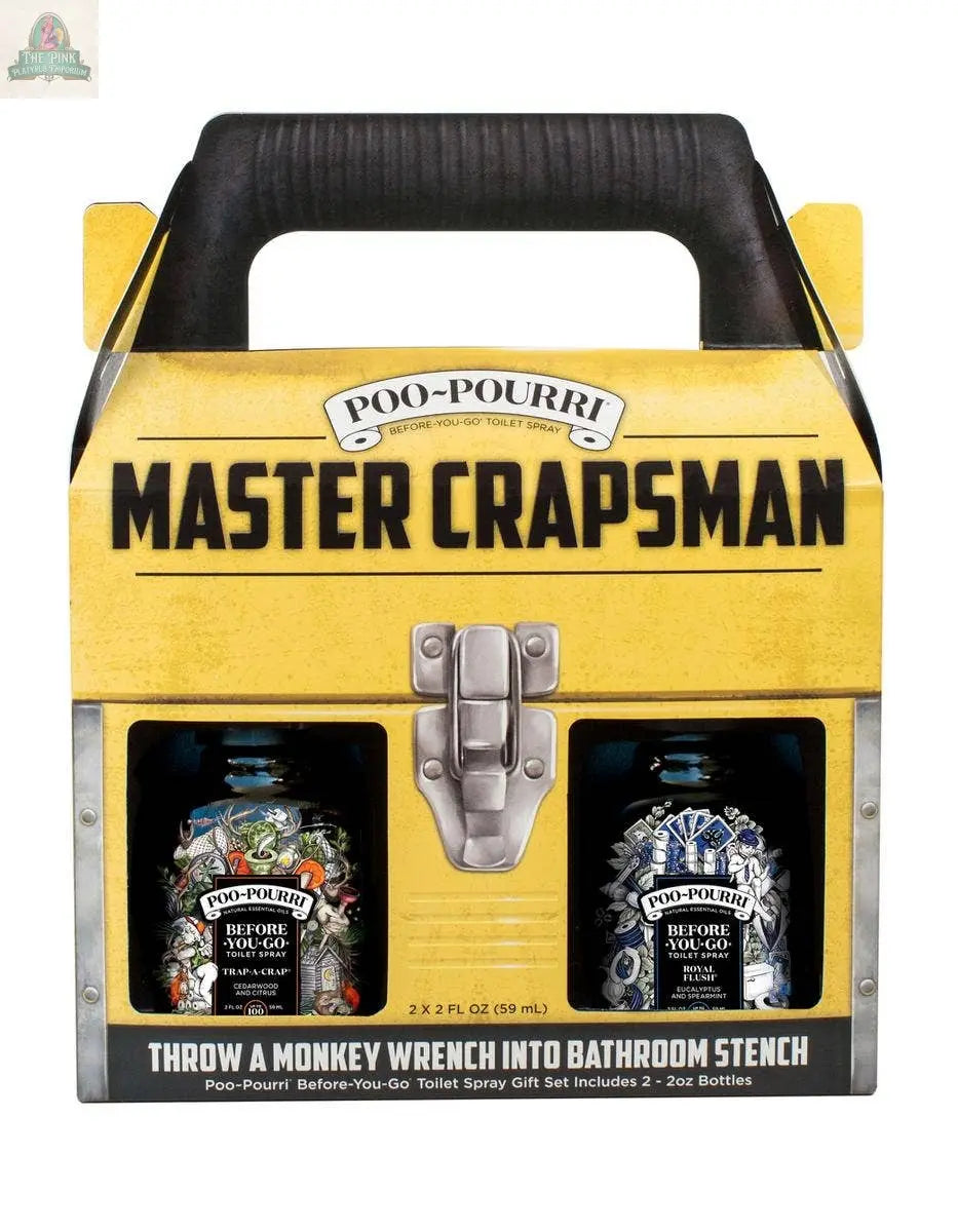 Poo~Pourri Master Crapsman Gift Set 2 pack 2 oz Pink Platypus Emporium