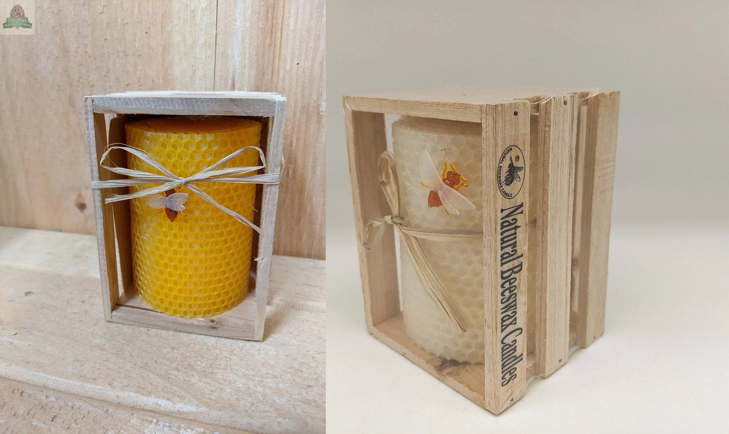 Pure Beeswax Candles 34 W/Y: Yellow Green Pastures Wholesale