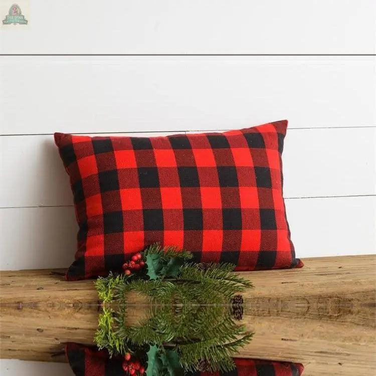 Red Buffalo Pillow Pink Platypus Emporium