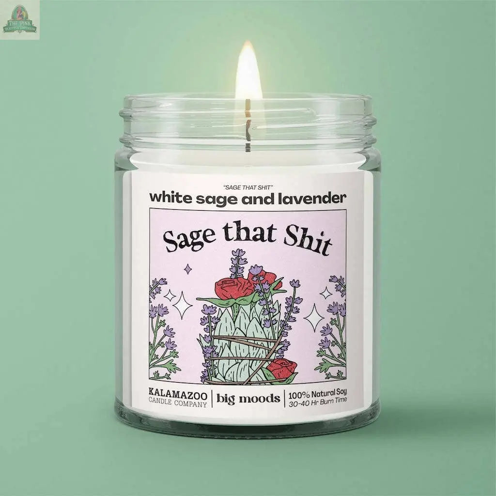 "Sage That Shit" White Sage & Lavender - Luxury Soy Candle Big Moods