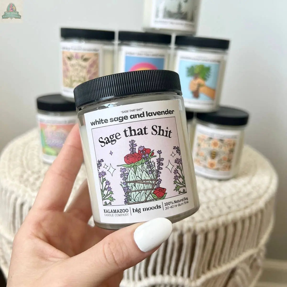 "Sage That Shit" White Sage & Lavender - Luxury Soy Candle Big Moods