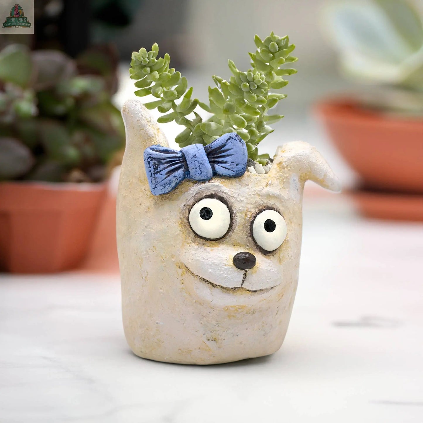 Stella the Dog Blobhouse Planter Pink Platypus Emporium