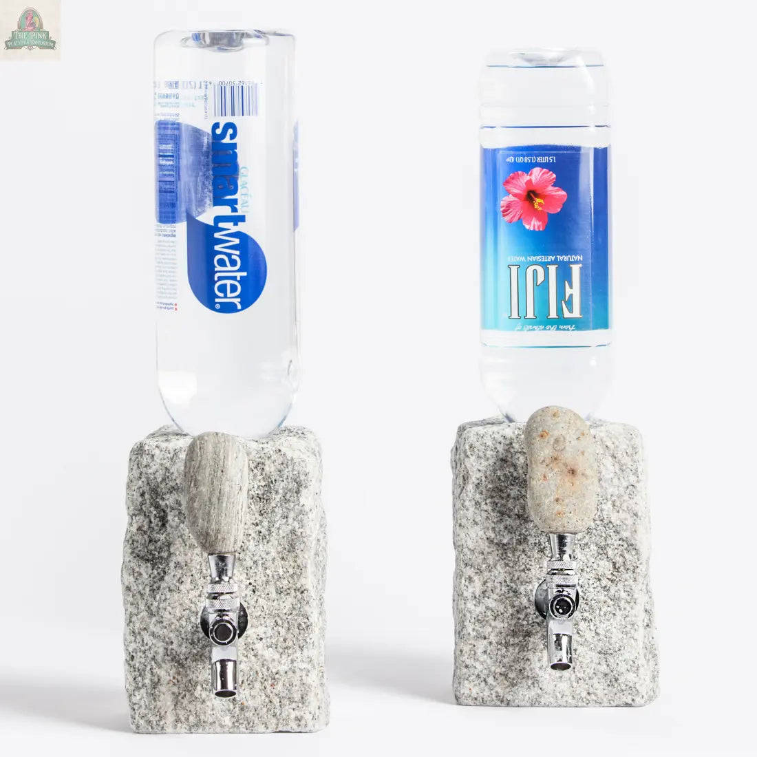 Stone Drink Dispenser: Pink / Chrome Pink Platypus Emporium