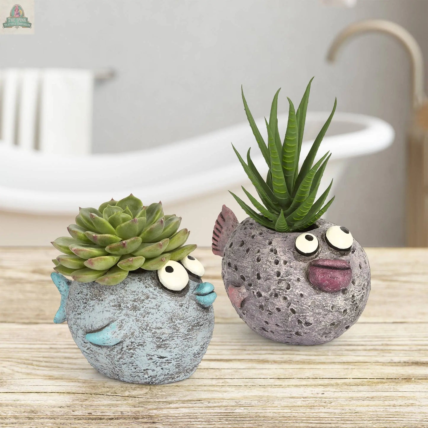 Twyla Karp Fish Blobhouse Planter Pink Platypus Emporium