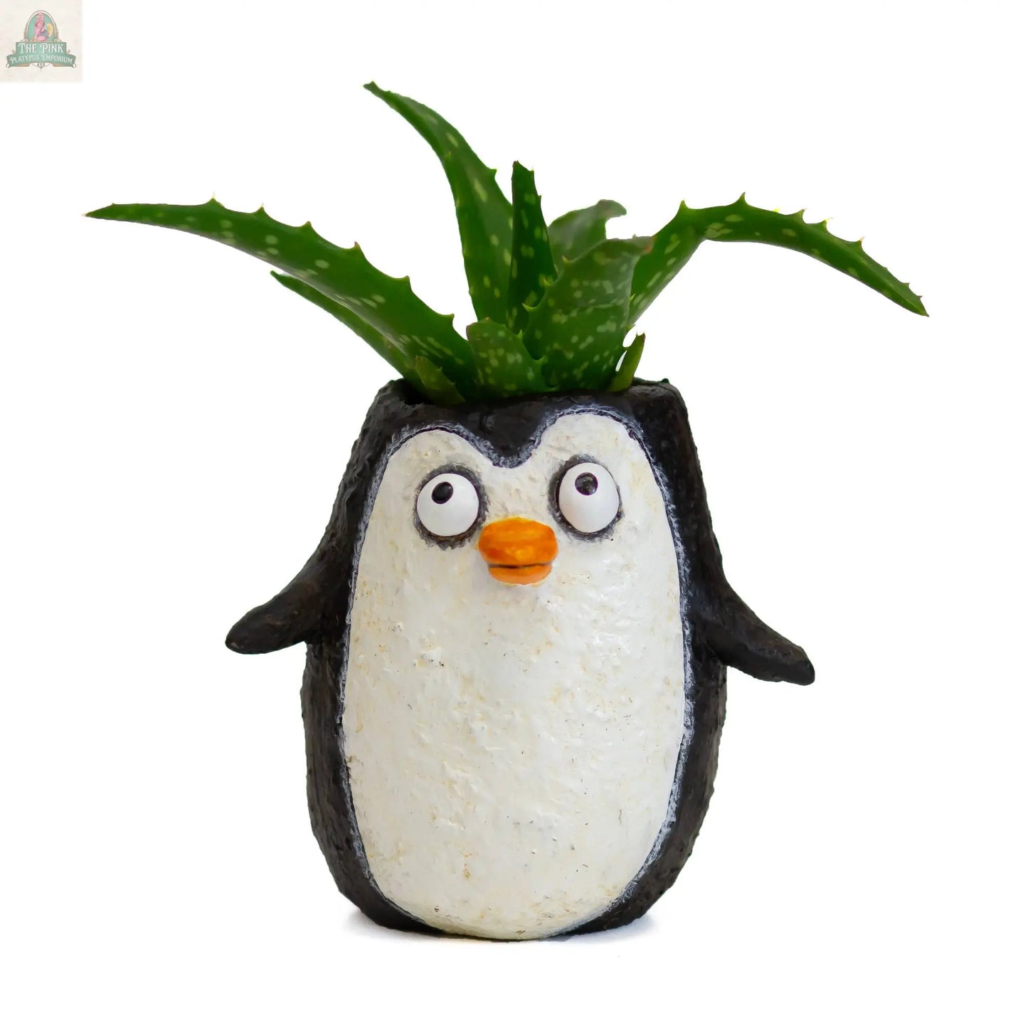 Waddles the Penguin Planter Pink Platypus Emporium