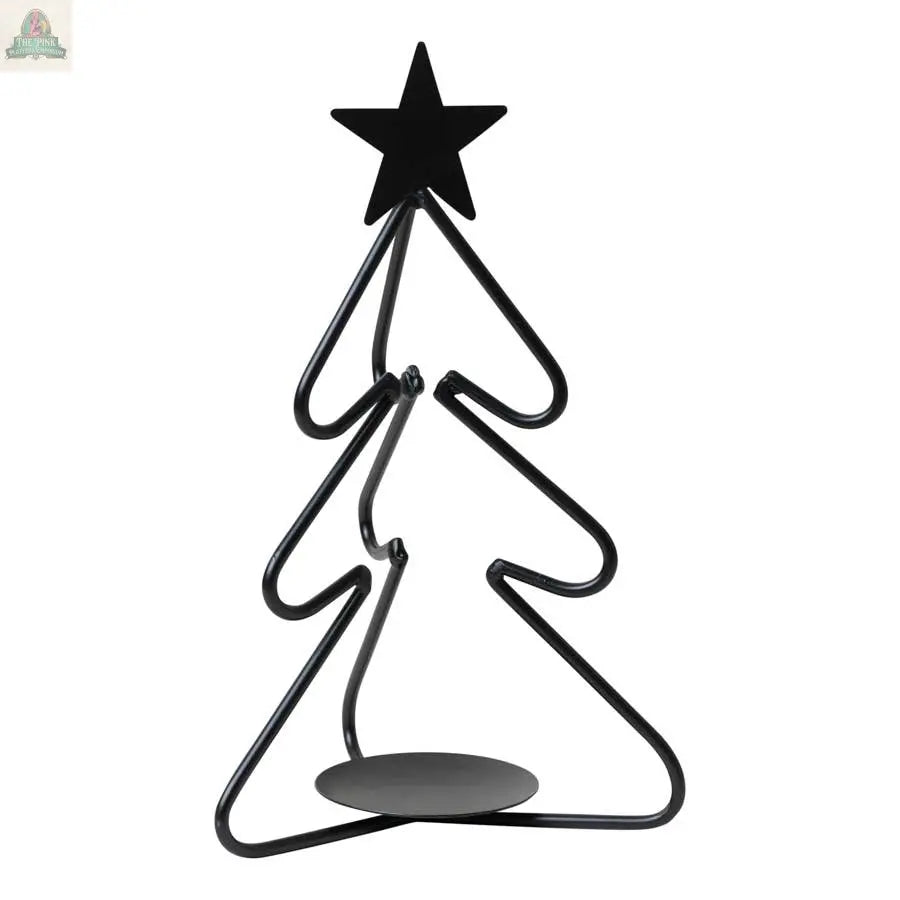 Wrought Iron Christmas Tree Votive/Tealight Holder Irvin's Tinware