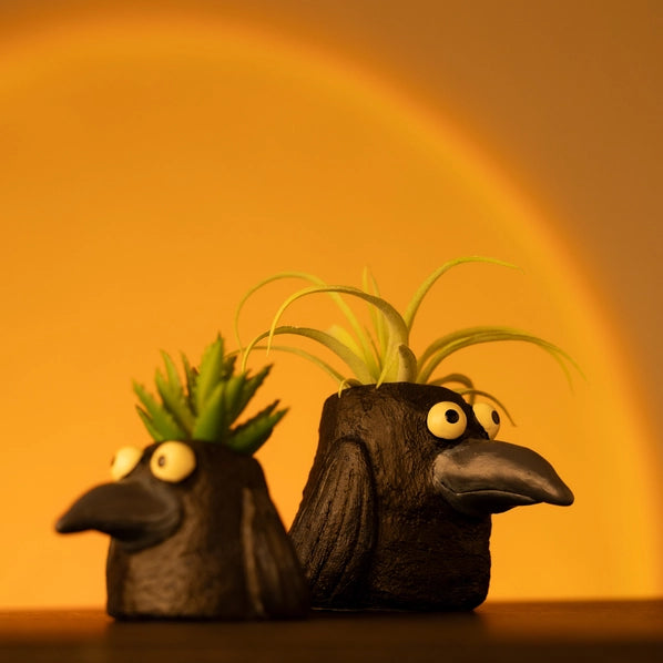 Poe the Crow Blobhouse Planter