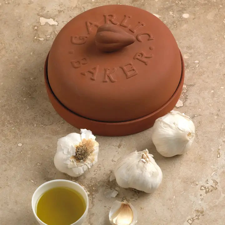 Terra Cotta Garlic Baker,  7"