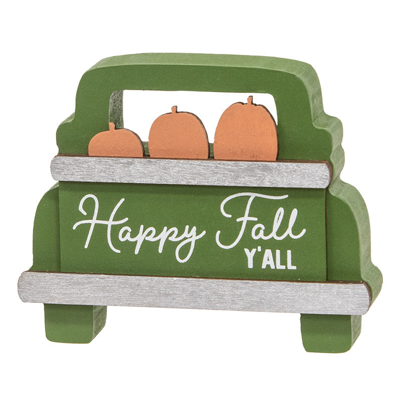 Fall Pumpkin Truck Decor & Fall Kinda Girl Box Sign – 2 Piece Set