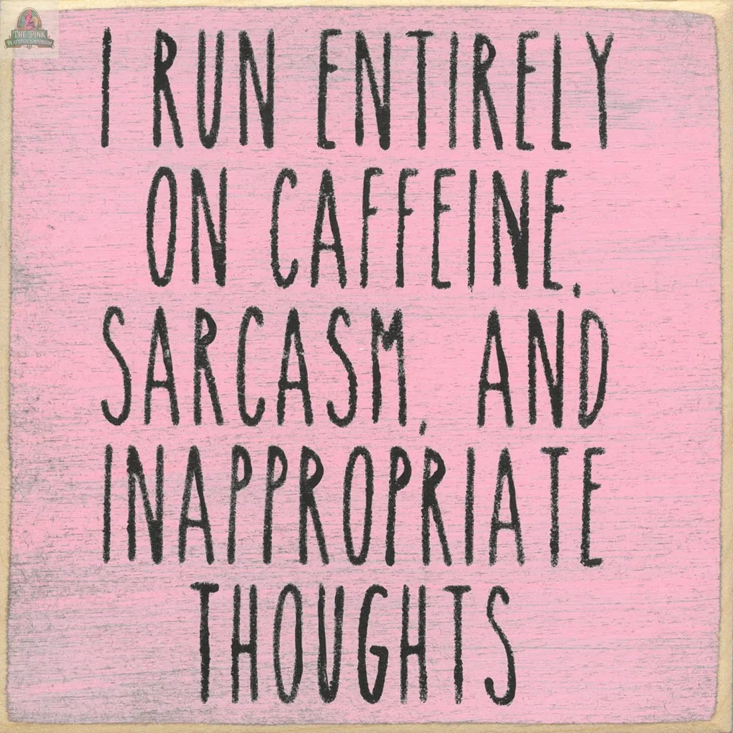 5X5- Inappropriate Thoughts Pink Platypus Emporium