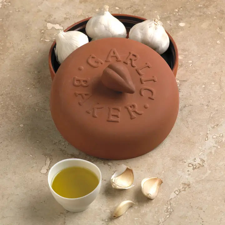 Terra Cotta Garlic Baker,  7"