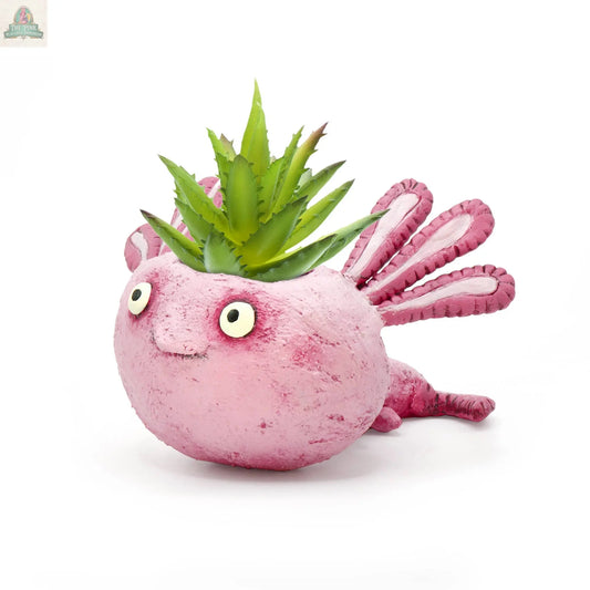 Alexander Axolotl Baby Salamander Blobhouse Planter Pink Platypus Emporium