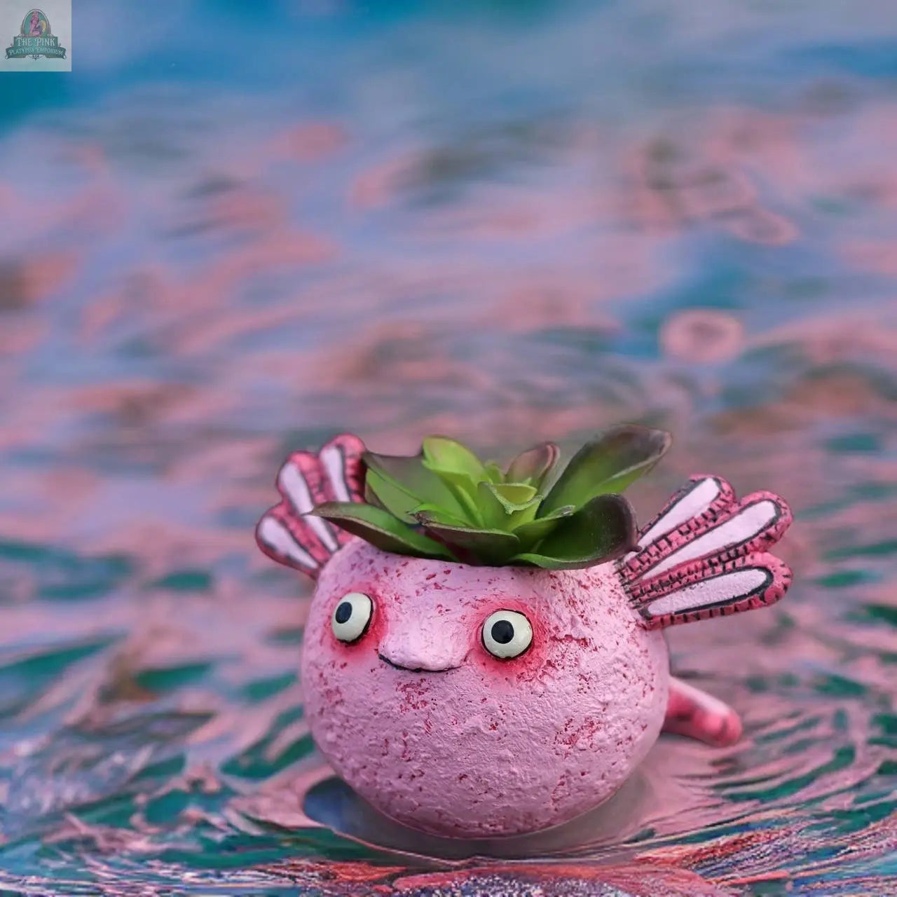 Alexander Axolotl Baby Salamander Blobhouse Planter Pink Platypus Emporium