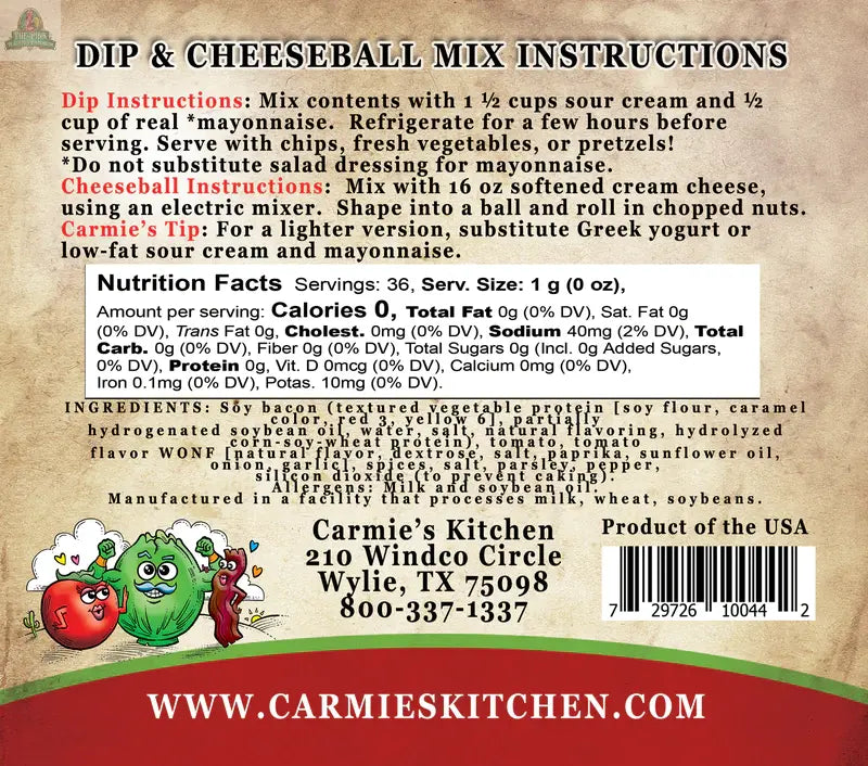 BLT Dip Mix Carmie's Kitchen