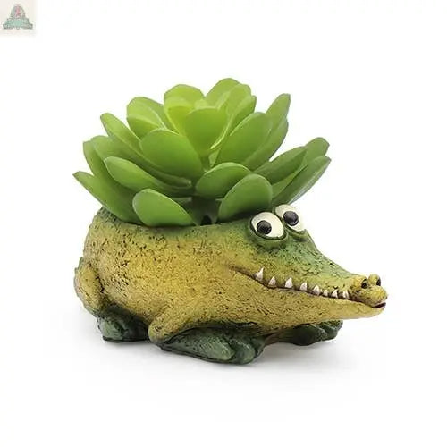 Baby Alligator, 'Kicks' Mini Blobhouse Planter Pink Platypus Emporium