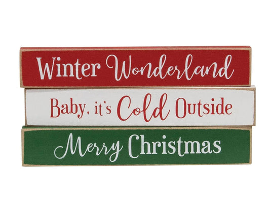 Baby It's Cold Outside Mini Stick, 3 Assorted Pink Platypus Emporium
