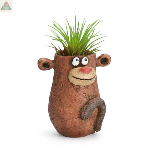 Baby Monkey, Peeper, Mini Blobhouse Planter Pink Platypus Emporium