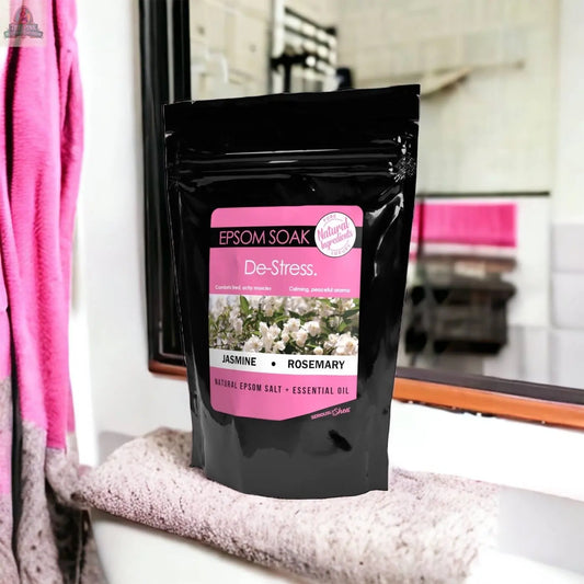 Best Seller! Aromatherapy Epsom Soak Salt | De Stress Pink Platypus Emporium