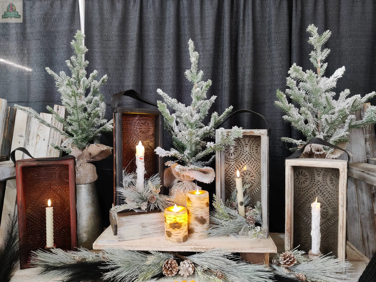 Birch Pillar Candle Moving Flame 3x4in Wholesale Home Decor