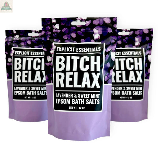 Bitch Relax Bath Salts 12oz Bag Pink Platypus Emporium