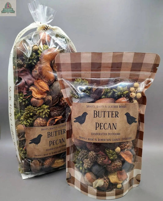 Butter Pecan Handcrafted Potpourri. : 5 cups Shoots, Roots & Leather Boots