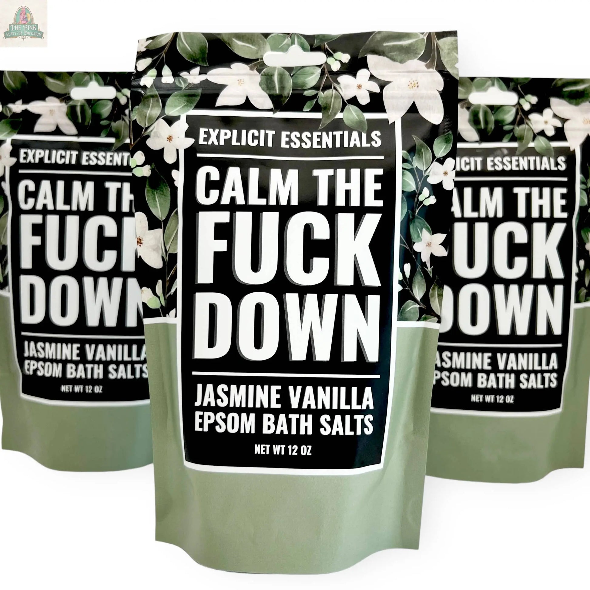 Calm The Fuck Down Bath Salts 12oz Bag Pink Platypus Emporium