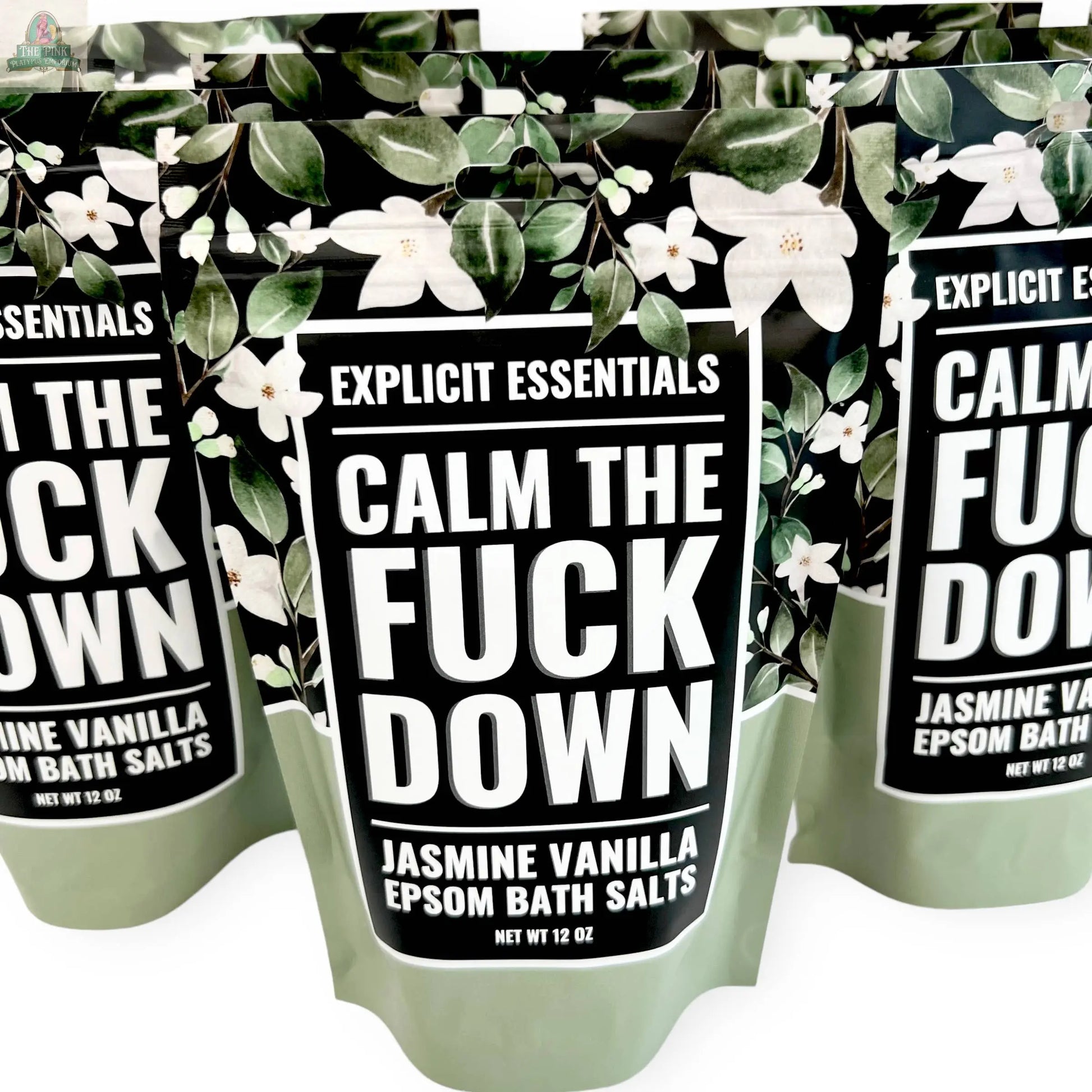 Calm The Fuck Down Bath Salts 12oz Bag Pink Platypus Emporium