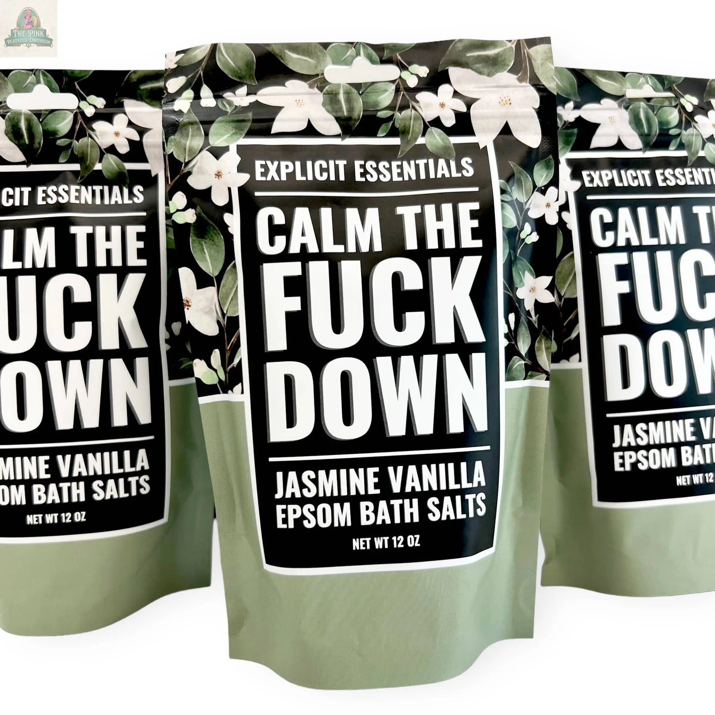 Calm The Fuck Down Bath Salts 12oz Bag Pink Platypus Emporium