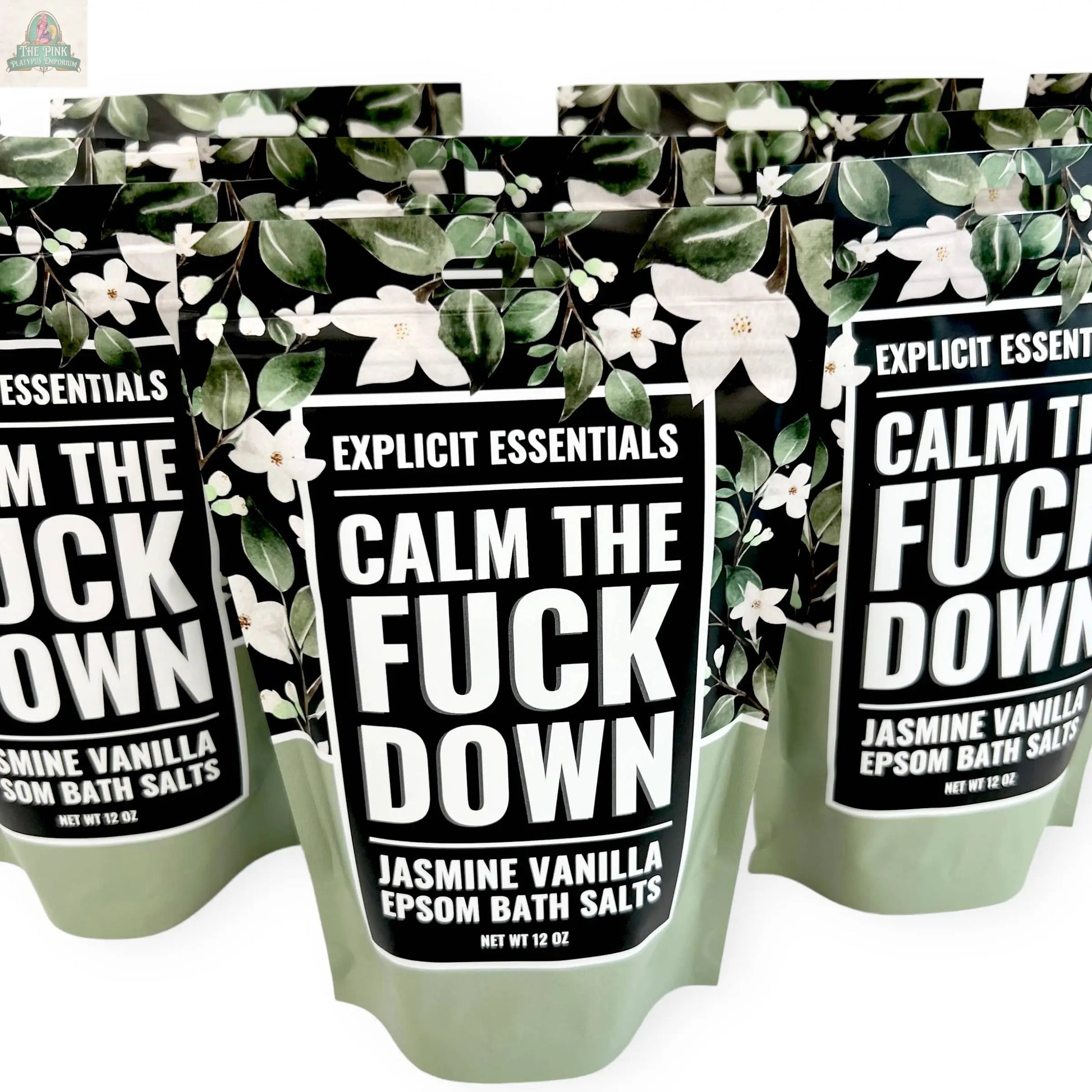 Calm The Fuck Down Bath Salts 12oz Bag Pink Platypus Emporium