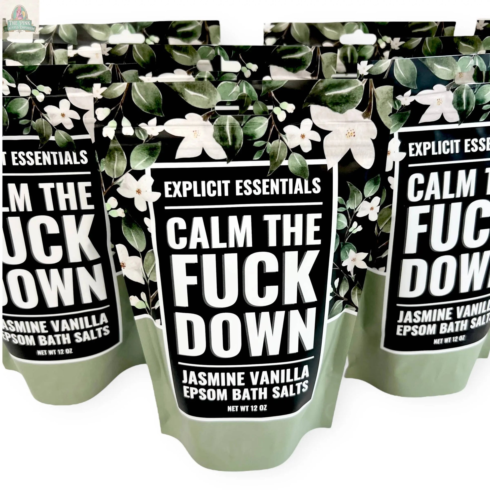 Calm The Fuck Down Bath Salts 12oz Bag Pink Platypus Emporium
