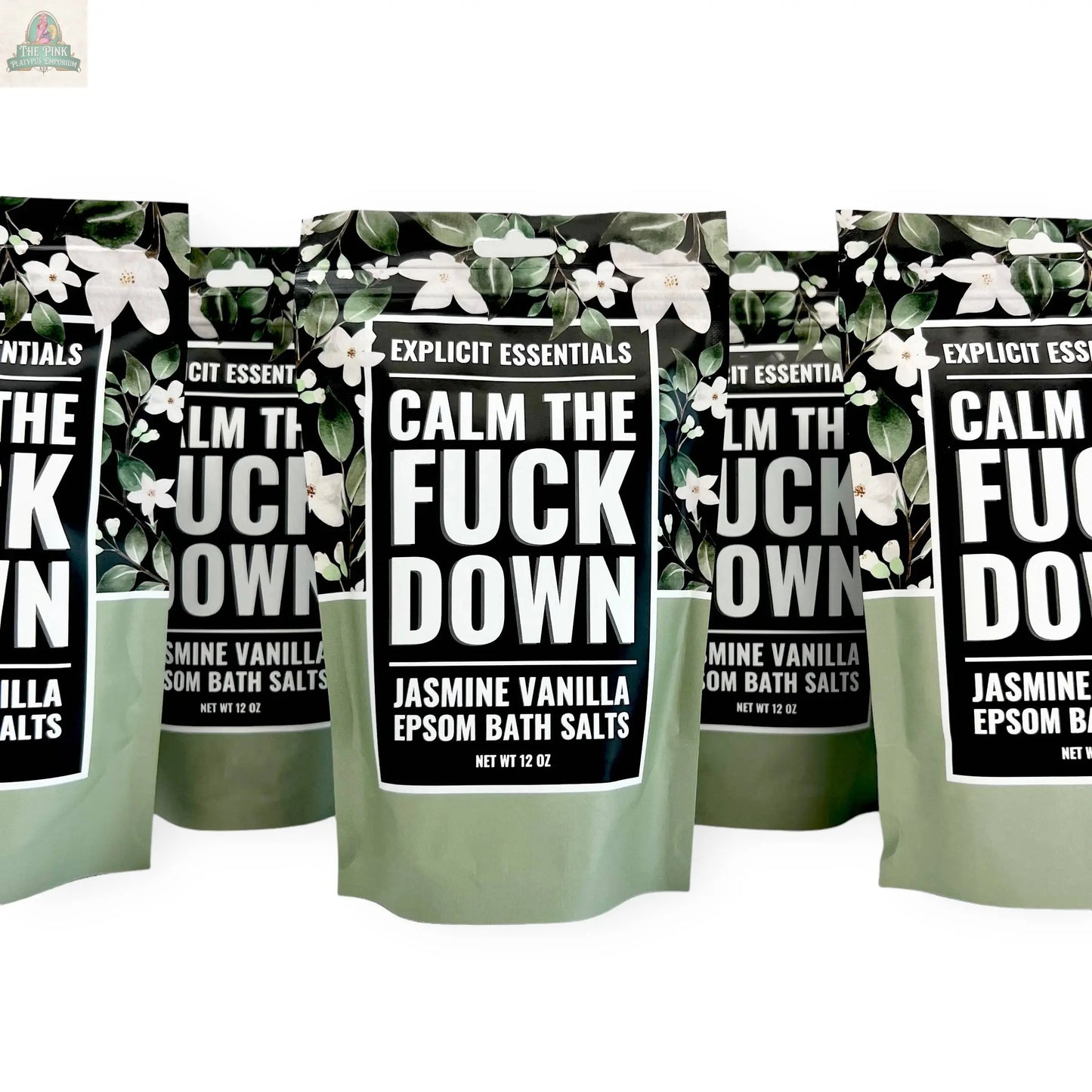 Calm The Fuck Down Bath Salts 12oz Bag Pink Platypus Emporium